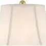 Traditional Table Lamps Set of 2 Cut Glass Urn Brass White Cream Bell Shade for Living Room Family Bedroom Bedside - Regency Hill
