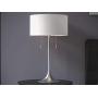 Kenroy Home Kenroy 21404BS Transitional Two Light Table Lamp from Stowe collection in Pwt, Nckl, B/S, Slvr. finish, 17.00 inches, Brushed Steel