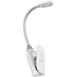 The Original Mighty Bright WonderFlex Rechargeable Book Light, 20 Lumens of Warm Eye-Care Light, 3 Brightness Levels, 45 Hours of Battery Life, Durable, Flexible (White)