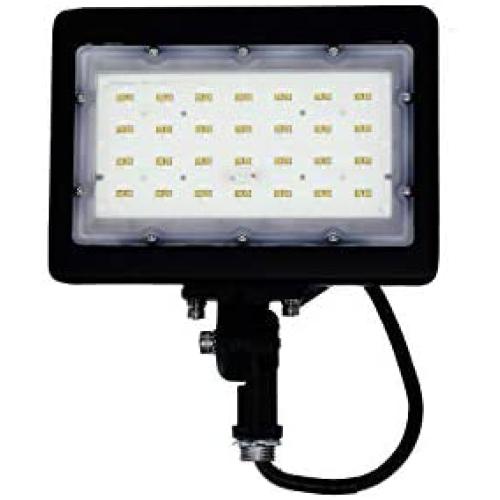 Duralec 15W Mini Flood Light, 15 Watt Waterproof Led Flood Light with Knuckle Mount, Daylight White 5000K Security Spot Light UL and DLC Premium Listed