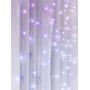 Merkury Innovations Curtain Lights, Cascading Battery-Operated LED Lighted Backdrop Curtain for Bedroom, Wedding, Decoration, or Christmas (Purple Ombre)