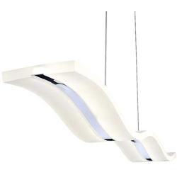 Modern LED Pendant Lighting with Remote Control, Acrylic Ceiling Lighting Fixture, Adjustable Height Chandeliers Hanging Light for Bedroom Living Room Dining Room Kitchen Island,120cm