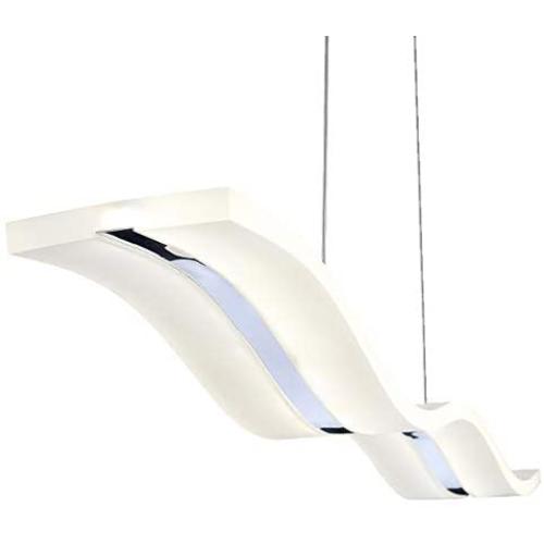 Modern LED Pendant Lighting with Remote Control, Acrylic Ceiling Lighting Fixture, Adjustable Height Chandeliers Hanging Light for Bedroom Living Room Dining Room Kitchen Island,120cm