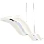 Modern LED Pendant Lighting with Remote Control, Acrylic Ceiling Lighting Fixture, Adjustable Height Chandeliers Hanging Light for Bedroom Living Room Dining Room Kitchen Island,120cm