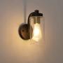 Wall Sconce 1 Light Bathroom Vanity Lighting with Clear Glass Shade Indoor Modern Wall Light Mount Light Suitable for Bathroom & Living Room