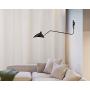 SUSUO Simple Style Swing Wall Sconce with Dome Shade 1-Light Black Wall Lamp for Hallway Foyer Entry Bedroom Dining Room,E26 Light Bulb Socket（Hardwired,with On/Off Switch）