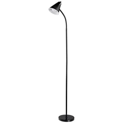 Globe Electric 12708 59'' 1-Light Floor Lamp, Matte Finish, Plastic, LED Bulb Included, Black with Mesh Shade Globe Electric 12708 59'' 1-Light Floor Lamp, Matte Finish, Plastic, LED Bulb Included, Black with Mesh Shade