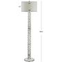JONATHAN Y JYL1057A Liam 63.5'' Seashell Mosaic LED Floor Lamp Coastal,Traditional for Bedrooms, Living Room, Office, Reading, Cream