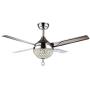 LUOLAX Modern Crystal Ceiling Fans with Light, Remote Control 3 Color Changes Chandelier Ceiling Fans Home Decorative Lamp for Living Room, Bedroom, Dining Room(44 Inch)