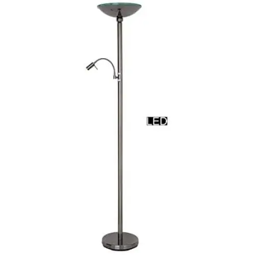 Artiva USA LED9488FRB Saturn II Torchiere Floor lamp with Reading Light, 71, Black Brushed Steel Artiva USA LED9488FRB Saturn II Torchiere Floor lamp with Reading Light, 71, Black Brushed Steel