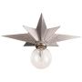 VILUXY Flush Mount Ceiling Light, Satin Nickel Star Light Fixtures Ceiling for Hallway, Entryway, Study Room, Bedroom VILUXY Flush Mount Ceiling Light, Satin Nickel Star Light Fixtures Ceiling for Hallway, Entryway, Study Room, Bedroom