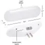 GE Ultrabrite LED Light Bar, 2 Pack, 100 Lumens, Plug-in, Dusk-to-Dawn Sensor, Auto/On/Off Switch, Home Décor, Ideal for Bedroom, Bathroom, Nursery, Kitchen, Hallway, White, 46707, 2