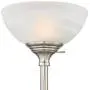 Ellery Modern Torchiere Floor Lamp 3-Light Brushed Steel Frosted White Glass Shades for Living Room Reading Bedroom Office - 360 Lighting Ellery Modern Torchiere Floor Lamp 3-Light Brushed Steel Frosted White Glass Shades for Living Room Reading Bedroom Office - 360 Lighting