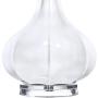 Aurion Coastal Table Lamp Fluted Ceramic Gourd White Drum Shade for Living Room Family Bedroom Bedside Nightstand - Possini Euro Design