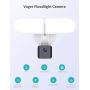 Floodlight Camera, Voger Security Camera Outdoor 2500-Lumen Brightness with Siren Alarm IP65 Waterproof 1080p Night Vision Motion-Activated and Two-Way Audio White