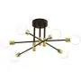 Sputnik Chandelier Mid Century Modern Nordic E26 LED Pendant Lighting Edison 4/6/8 Lights Chandeliers Ceiling Light Fixture Black Light for Living Room,Kitchen,Bedroom,Dining Room