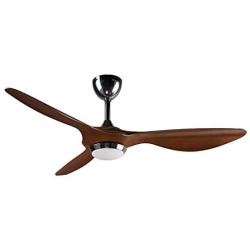 reiga 52-in Ceiling Fan with LED Light Kit Remote Control Modern Blades Noiseless Reversible Motor，6-speed, 3 color Temperature Switch (hand-painted)