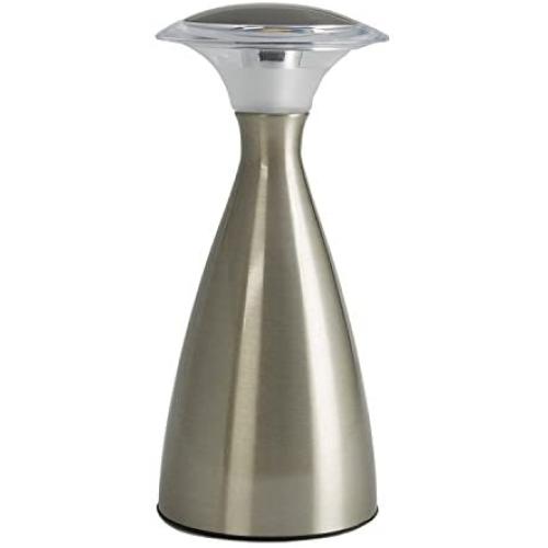 Light It! By Fulcrum, Lanterna LUX, Wireless 23-LED Touch Lamp, Battery Operated, Silver
