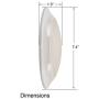 CORAMDEO 7.5” LED Flush Mount Ceiling Light, Closet, Bathroom, Shower, Laundry, Hallway, Pantry, 5K, Built in LED 75W of Light from 11.5W of Power, 800 Lumen, Dimmable, White Finish 2-Pack