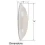CORAMDEO 7.4 Inch LED Flush Mount Ceiling Light Fixture, Closet, Bathroom, Shower, Laundry, Hallway, Pantry, 3K, Built in LED 75W of Light from 11.5W of Power, 800 Lumen, Dimmable, White Finish