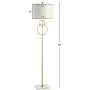JONATHAN Y JYL1097A Haines 60'' Modern Circle Marble/Metal LED Floor Lamp Classic,Glam,Transitional for Bedrooms, Living Room, Office, Reading, Gold Leaf/White