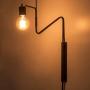 Rustic Swing Arm Plug in Wall Sconce Lamp Light, Black Plating Plug in or Hardwired Industrial Retro Rustic Antique Wall Lamp for Living Room Bedroom, Set of 2 Rustic Swing Arm Plug in Wall Sconce Lamp Light, Black Plating Plug in or Hardwired Industrial Retro Rustic Antique Wall Lamp for Living Room Bedroom, Set of 2