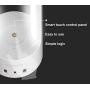 COZOO 3 Way Dimmable Touch Bedside Table Lamp with 2 USB Charging Ports and 1 Type C Port,LED RGB Light for Bedroom/Nightstand/Living Room