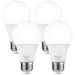 LOHAS A19 Smart Light Bulb, Daylight 5000K LED Bulb, 8W 50W Equivalent WiFi Lights, E26 Medium Base Dimmable via APP, Compatible with Google Home, Alexa, Siri, 720LM for Bedroom, Home Lighting, 4 Pack