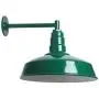 Straight Arm Barn Light | The Gardena Standard Warehouse Steel Dome | Barn Lighting and Farmhouse Lighting | Made in America (11'' Straight Arm, Green)