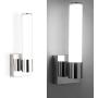 Modern LED Wall Sconce Lamp in Living Room, Joosenhouse Chrome Wall Lights for Bedroom, 11.8'' Inch Height, 4000K 420lm