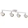 TeHenoo 4-Light LED Track Light,Adjustable Track Heads, Foldable Track Lighting Fixtures for Kitchen, Office,Dining Room, Bedroom,White