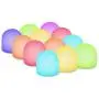 Novelty Place Color Changing Mini Nightlight, Multicolor LED Mood Lighting - Night Light for Kids Bedroom, Bathroom, Living Room - Battery Powered (Pack of 12)