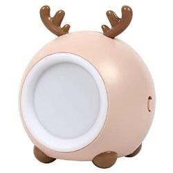 Cute Pet Night Light Touch Sensor Lamp Bedside Table Lamp for Kids Bedroom Rechargeable Dimmable Warm White Light ，Suitable for Christmas and New Year Gifts(Bronze, Deer)