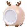 Cute Pet Night Light Touch Sensor Lamp Bedside Table Lamp for Kids Bedroom Rechargeable Dimmable Warm White Light ，Suitable for Christmas and New Year Gifts(Bronze, Deer)