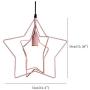 FL-63584 Nordic Pink Pendant Lamps, Creative Adjustable Chandeliers, 1-Light Pendant Lights for Girls Room, Princess Room, Kids Room (Pink)