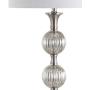 JONATHAN Y JYL1019A Oslo 60.5'' Glass/Metal LED Floor Lamp Contemporary,Transitional for Bedrooms, Living Room, Office, Reading, 60.5 inches, Mercury Silver