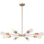 Linour Sputnik Chandeliers 8 Lights Modern Pendant Lighting Industrial Vintage Ceiling Light Fixture Suitable for Dining Room Kitchen Living Room Bedroom