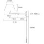 Pauwer Plug in Wall Sconce Set of 2 Swing Arm Wall Lamp with Plug in Cord and Fabric Shade Wall Light Fixtures for Hallway Bedroom Living Room (White Shade)