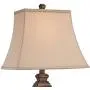 Edgar Traditional Table Lamp Bronze Square Urn Geneva Taupe Rectangular Shade for Living Room Family Bedroom Bedside - Regency Hill