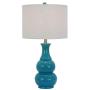 Décor Therapy TL17303 Table Lamp, 14x14x26.5, Teal