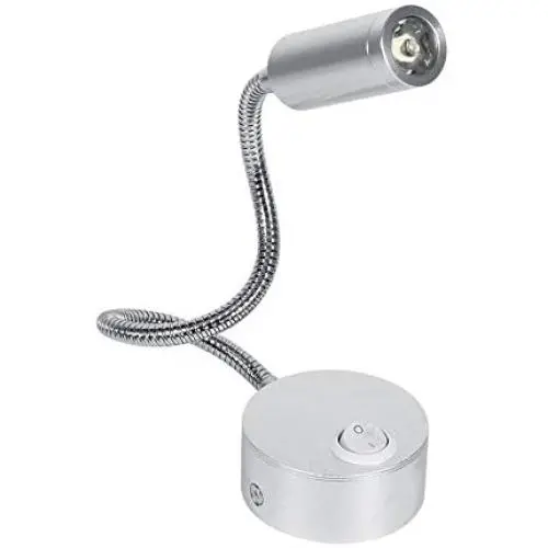 Gooseneck Reading Light, LED Wall Lamp Wall Mount Sconce Reading Light with Switch for Indoor Bedroom Living Room (1W Warm White) Gooseneck Reading Light, LED Wall Lamp Wall Mount Sconce Reading Light with Switch for Indoor Bedroom Living Room (1W Warm White)