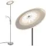 LED Floor Lamp - Modern Standing Lamp, 18W+5W Energy Saving, Dimmable & Adjustable, Metal Material, 3000K Warm White - Sky Torchiere Floor Lamps for Living Room, Bedroom, Office, Reading…