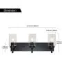 VINLUZ Vanity Bathroom Light Fixture Black 3 Lights Rustic Wall Sconce Lighting with Clear Glass Shade Vintage Porch Wall Lamp Bedroom Living Room VINLUZ Vanity Bathroom Light Fixture Black 3 Lights Rustic Wall Sconce Lighting with Clear Glass Shade Vintage Porch Wall Lamp Bedroom Living Room