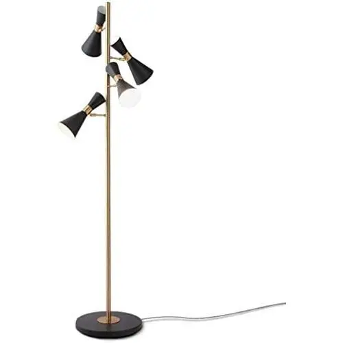 LQBDJPYS Modern Style Living Room Reading Bedroom Study Office Metal Standing Light, Four Light Tree Floor Lamp Decoration Light
