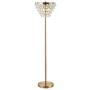 JONATHAN Y JYL9005B Jemma 60'' Crystal/Metal LED Floor Lamp, Contemporary, Transitional for Bedroom, Living Room, Brass Gold