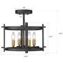 TENGXIN Flush Mount Ceiling Light,Chandelier for Living Room Bedroom,Kitchen, Hallway,Black Brass Finished with Iron metarial,UL Listed,No Bulbs Included TENGXIN Flush Mount Ceiling Light,Chandelier for Living Room Bedroom,Kitchen, Hallway,Black Brass Finished with Iron metarial,UL Listed,No Bulbs Included