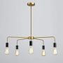 Saint Mossi Chandeliers 5 Lights Modern Pendant Lighting Vintage Ceiling Light Fixture, Brass