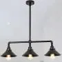 LMSOD 3 Lights Kitchen Lights Ceiling Hanging, Industrial Farmhouse Dining Room Pendant Light Fixture with Metal Shades