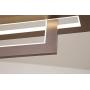 Leniure Brushed Coffee Finish Modern Square Cube LED Light Pendant Lamp Chandelier Lighting Fixture 35'' Wide 9'' Deep 21'' High, Warm White 3000K