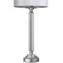 OYEARS Crystal Table Lamp Set of 2 for Living Room Bedroom 27.75“ Modern Buffet Table Lamps for Dining Room with Fabric Drum Shade White